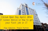 IT career advice or how to get your first job in IT