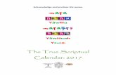 The true scriptual calendar  2017
