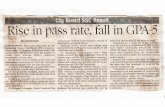 Rise in pass rate, fall in GPA-5 (May 13, 2011)
