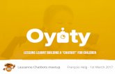 Oyoty - Lessons learnt building a “chatbot” for children