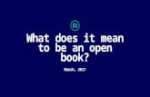 What does it mean to be an open book? Digiday Agency Summit, March 2017
