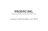 Promo inc. Designs 2015-2