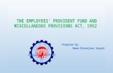Epf and mp act,1952