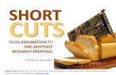 Short Cuts: The One-Sentence Research Proposal