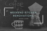 Weekend Kitchen Renovations