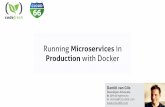 How do I run microservices in production using Docker.