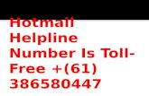 Dial Hotmail Helpline Number And Resolve All Your Hotmail Issues
