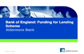 Funding for Lending Scheme: Aldermore Bank