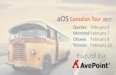 aOS canadian tour Ottawa - Tame your Office 365