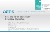 Learning for Sustainability and Open Educational Practices Scotland Workshop