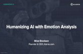 Humanizing Artificial Intelligence with Emotion Analysis