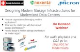Webinar: Modern Storage Infrastructures for Modernized Data Centers