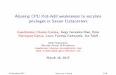 CSW2017 Privilege escalation on high-end servers due to implementation gaps in CPU Hot-Add flow