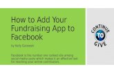 How to Add Your Fundraising App to Facebook