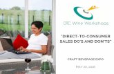 CBE16 - Sandra Hess Do's and Don'ts for Selling Direct to Consumer