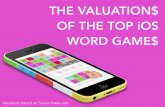 The Valuations of the Top iOS Word Games