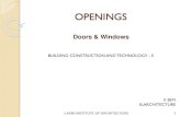 Openings   doors & windows