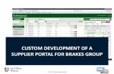 Custom Development of a Supplier Portal for Brakes Group