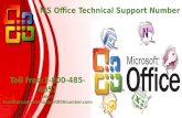 MS Office Support Number 1-800-485-4057