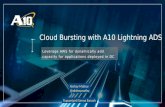 Cloud Bursting with A10 Lightning ADS