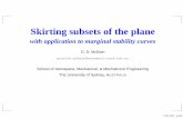 Skirting subsets of the plane, with application to marginal stability curves