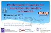 Dementias and psychological therapies
