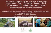 Surveillance and early warning systems for climate sensitive diseases in Vietnam and Laos