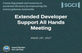 SGCI Extended Developer Support All Hands 15march2017