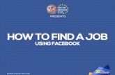 #30DayChallenge How to find a job using Facebook