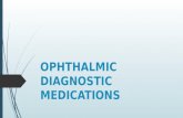 Ophthalmic diagnostic medications