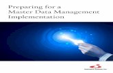Preparing For a Master Data Management Implemenation