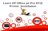 Learn hp officejet pro 8710 printer  installation