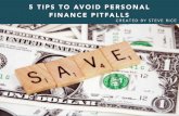 Steve Rice: 5 Tips to Avoid Personal Finance Pitfalls
