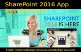 Share point 2016 app development
