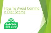 How to avoid common diet scams