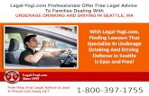 Parents of Teens Facing Underage Drinking and Driving Charges in Seattle, WA Are Provided Free Legal Advice by the Professionals at Legal-Yogi.com