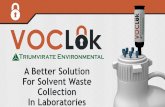 VOCLok: A Better Solution for Solvent Waste Collection in Labs