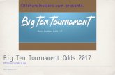 Big ten odds 2017 conference tournament