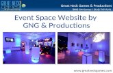 Event Space Website by GNG & Productions