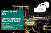Create a Blog with SharePoint Online