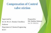 Compensation of  Control valve stiction
