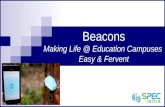 Beacons – Making Life @ Education Campuses Easy & Fervent