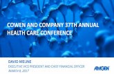 Amgen Cowen and Company 37th Annual Health Care Conference Presentation