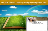SEC 370 GUIDES Learn by Doing/sec370guides.com