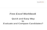 How to use the free excel tool to evaluate and compare candidates when recruiting.