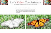 Let's Color: Zoo Animals