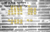 sticky notes and sustainability