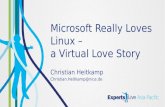 Microsoft Really Loves Linux – a Virtual Love Story