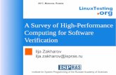 TMPA-2017: A Survey of High-Performance Computing for Software Verification