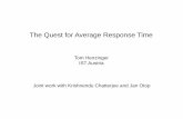 TMPA-2017: The Quest for Average Response Time